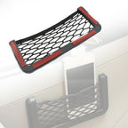 Car Storage Organize Car String Bag Car Seat Side Storage Net Bag Mesh Pocket Organizer Stick-on For Purse Bag Phone