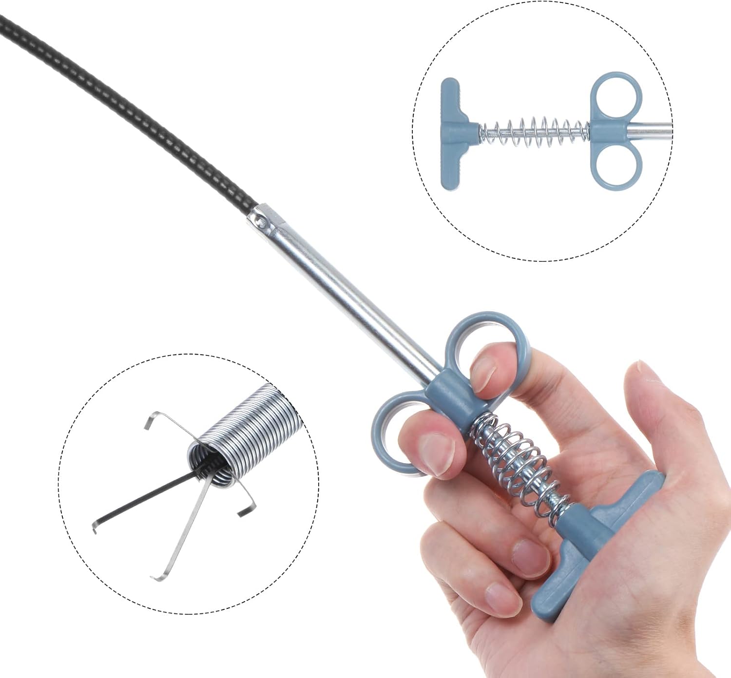Flexible Sink  Drain Cleaning Spring Tool (58 Cm 1 Pc)