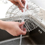 Multifunctional Frying Pan Basket Stainless Steel Folding Strainer