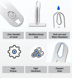 6 in 1 Stainless Steel Utility Knife for Camping
