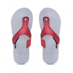 Generic Unisex Rubber Lightweight T-Style Slippers (Maroon)