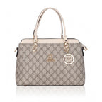 Generic Women's Faux Leather Printed Handbag (Beige)