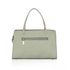 Generic Women's Faux Leather Textured Adjustable Long Belt Handbag (Green)