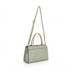 Generic Women's Faux Leather Textured Adjustable Long Belt Handbag (Green)