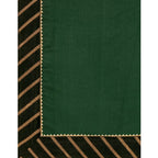 Generic Women's Chiffon Self Design Saree With Unstitched Blouse 5.5Mtr (Green)