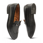 Generic Men's Casual Faux Leather Solid Slip-on Formal Shoes (Black)