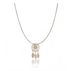 Generic Women's Stainless Steel Dream Catcher Pendent Delicate Chain (Gold Plated)
