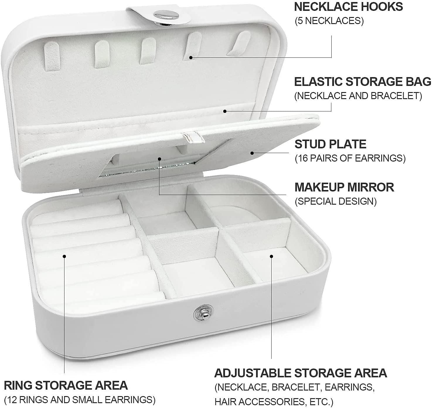 PU Leather Jewelry Box