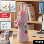 450 Ml Approx Cute Portable Water Bottle (1 Pc)