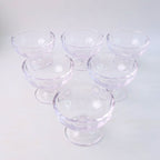 Premium Glass Ice Cream Dessert Bowl 6 Pc Set