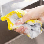 Double Side Dishwashing Sponge Dish Washing Brush (1 Pc)