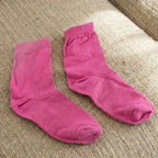 Soft Cotton Pink Socks For Women (1 Set)