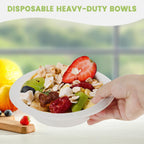 Vegnar Disposable Round Food Serving Bowl 240 Ml Capacity  10 Pc