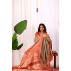 Generic Women's Faux_Silk Woven Saree With Unstitched Blouse 5.5Mtr (Green)