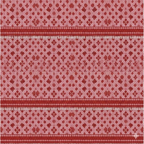 Generic Fleece Geometric Double Polar Warm Bedsheet with 2 Pillow Cover (Red)