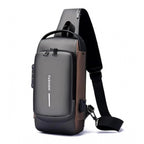 Generic Waterproof Sling Cross Backpack Bag (Black)