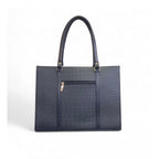 Generic Women's Polyurethane Croco Shoulder Tote Bag (Black)