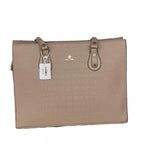 Generic Women's Polyurethane Croco Shoulder Tote Bag (Beige)