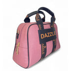 Generic Women's Polyurethane Textured Duffle Bag with Adjustable &amp; Removable Strap (Pink)