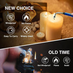 Metal Rechargeable Electric Arc Lighter With Flexible Neck (1 Pc)
