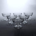 Premium Glass Ice Cream Dessert Bowl 6 Pc Set