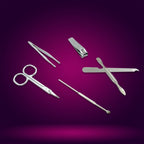 6729 Nail Scissors Professional Nail Clippers Kit Manicure Set 6 Pieces Top Grade Stainless Steel Grooming Kit For Travel Or Home Manicure Set (6 Pc Set)