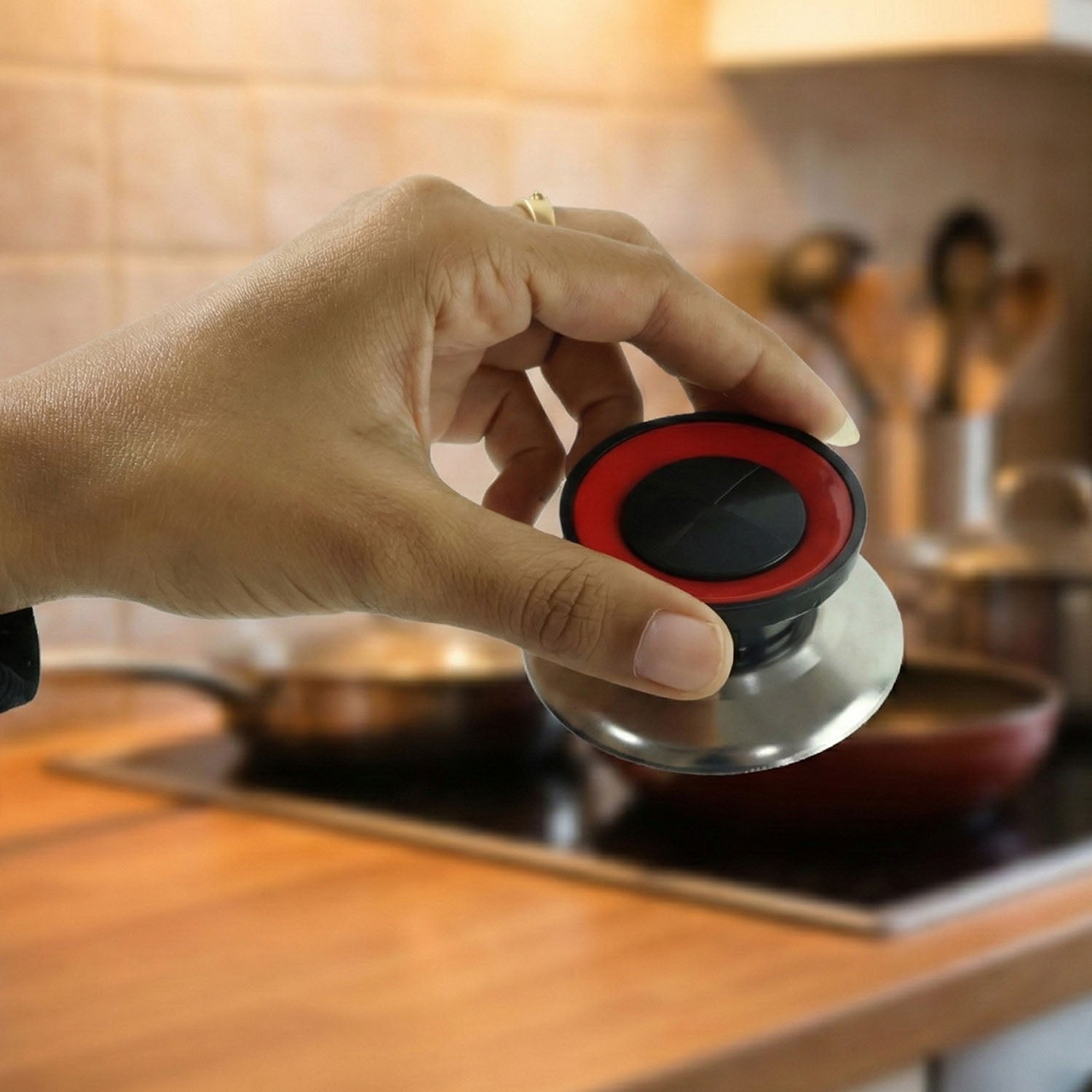 Transparent Heat-resistant Glass Cooking Lid (1 Pc)