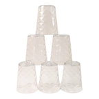 Apex Pyramid Design Unbreakable Plastic Glass  300 Ml