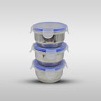 Airtight  Leak Proof Stainless Steel Container Multi Compartment Lunch Box Carry To All Type Lunch In Lunch Box  Premium Quality Lunch Box Ideal For Office  School Kids  Travelling Ideal (3 Different Lunch Box)