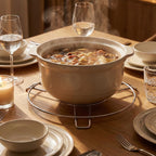 Stainless Steel Round Table Ring Hot Pot Stand (1 Pc)