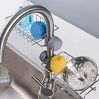 Soap Sponge Holder Stainless Steel Sink Caddy Organizer (1 Pc)