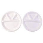 Vegnar 4 Compartment Disposable Food Serving Plate Set (10 Pc)