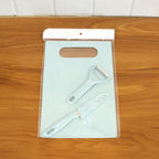 3 In 1 Kitchen Knife  Chopping Board Set (1 Set)