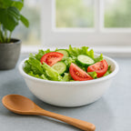 Plastic 6 Inch White Round Deep Serving Bowl (1 Pc)