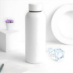 Stainless Steel Double Wall Vacuum-insulated Drink Water (White  500 Ml Approx)