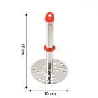 Stainless Steel Potato Masher With Ergonomic Handle (17cm  1 Pc)