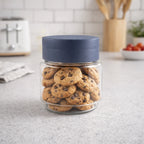 Airtight Transparent Kitchen Storage Jar With Secure Lid (1 Pc  500 Ml Approx)