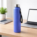 Classic Stainless Steel Water Bottle Blue Color (1000 Ml 1 Pc)