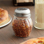 Apex Oregano  Chilli Flakes Dispenser Set  2 Pcs Glass Spice Shaker With Stainless Steel Lid