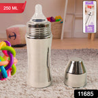 Apex Stainless Steel Little Champ Baby Feeding Bottle  (250 Ml)