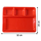 32  25 Cm Multipurpose Compartment Serving Tray (1 Pc)