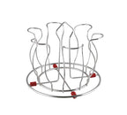 2134 Stainless Steel Glass Holder Glass Hanging Organizer For Kitchen Bars Pubs