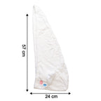 Premium Soft Microfiber Hair Drying Towel Wrap With Button (1 Pc)