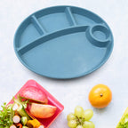 5577 Plastic Food Plates  Biodegradable 5 Compartment Plate With Spoon For Food Snacks  Nuts  Desserts Plates For Kidsreusable Plates For Outdoor Camping Bpa-free(1 Pc)