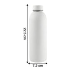 Stainless Steel Double Wall Vacuum-insulated Drink Water (White  500 Ml Approx)